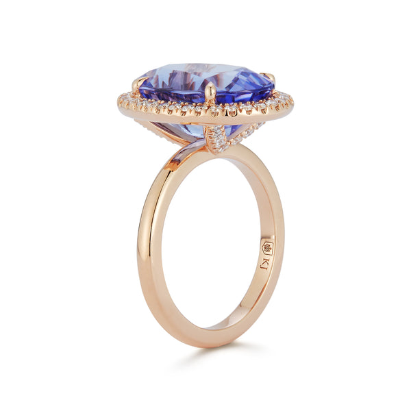 Oval Tanzanite Cocktail Ring