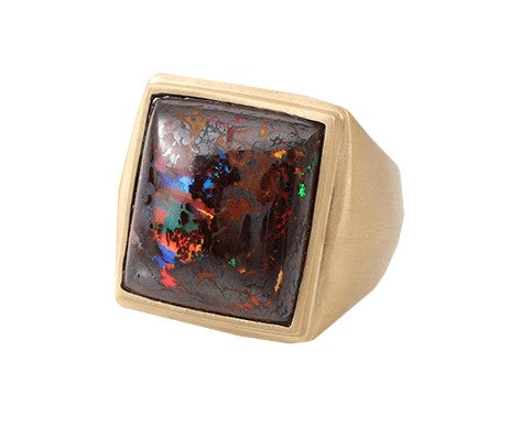 Opal Cubed Ring