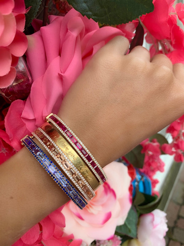 Ruby Origami Bangle