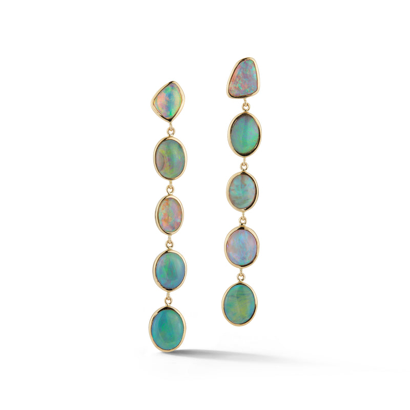 Opal Line Earrings