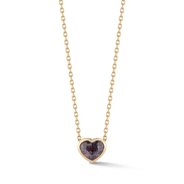 Large Spinel Heart Pendant